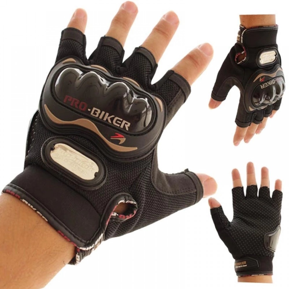 Biker half deals gloves